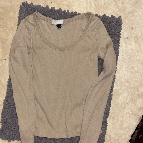 Universal Thread Cream Ribbed Knit Top - Picture 5 of 5